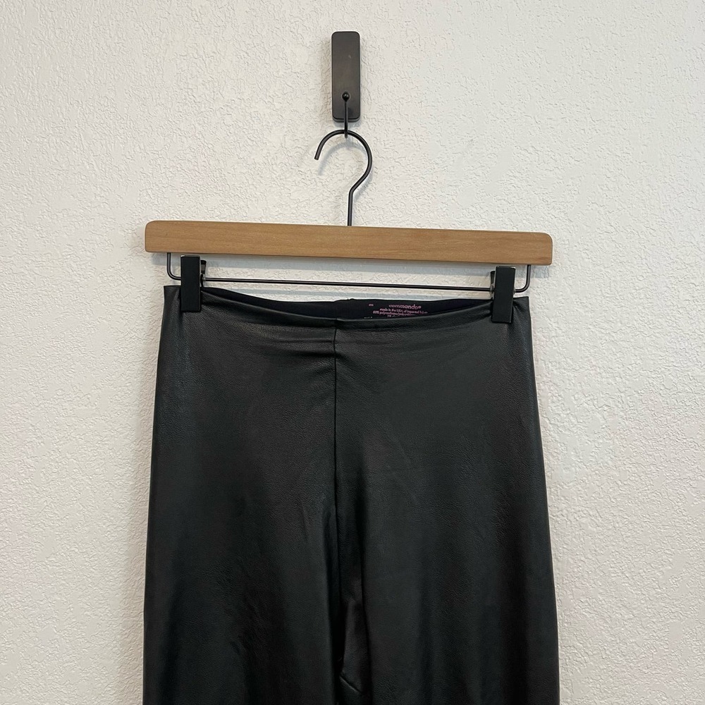Commando Perfect Control High Waist Faux Leather Pull-On Leggings Black Medium - Picture 6 of 11
